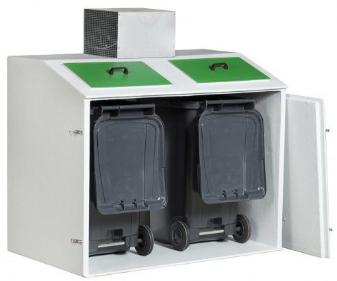 Unité de réfrigération des déchets pour deux conteneurs de 240 litres