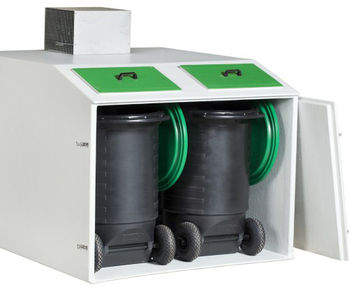 Unité de réfrigération des déchets pour 4 conteneurs de 240 litres
