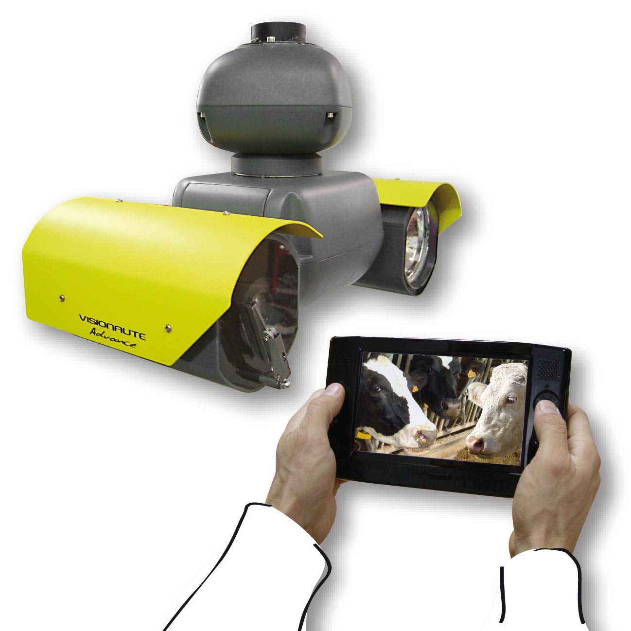 video-surveillance-d-elevage-et-d-etable-visionaute-camera-sofie-avec-tablette