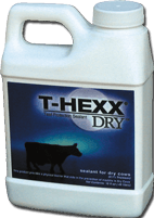 Produit conçu pour être utilisé lors des tarissements des vacheslaitières T Hexx Dry